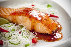 Recept online: Losos na zázvoru: Losos s pikantní marinádou dušený v páře